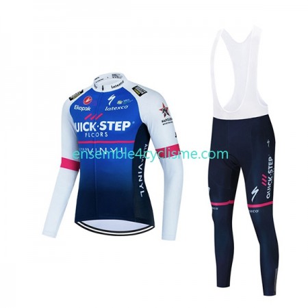 Tenue Maillot M/L + Collant à Bretelles 2022 Quick-Step Alpha Vinyl Team N001